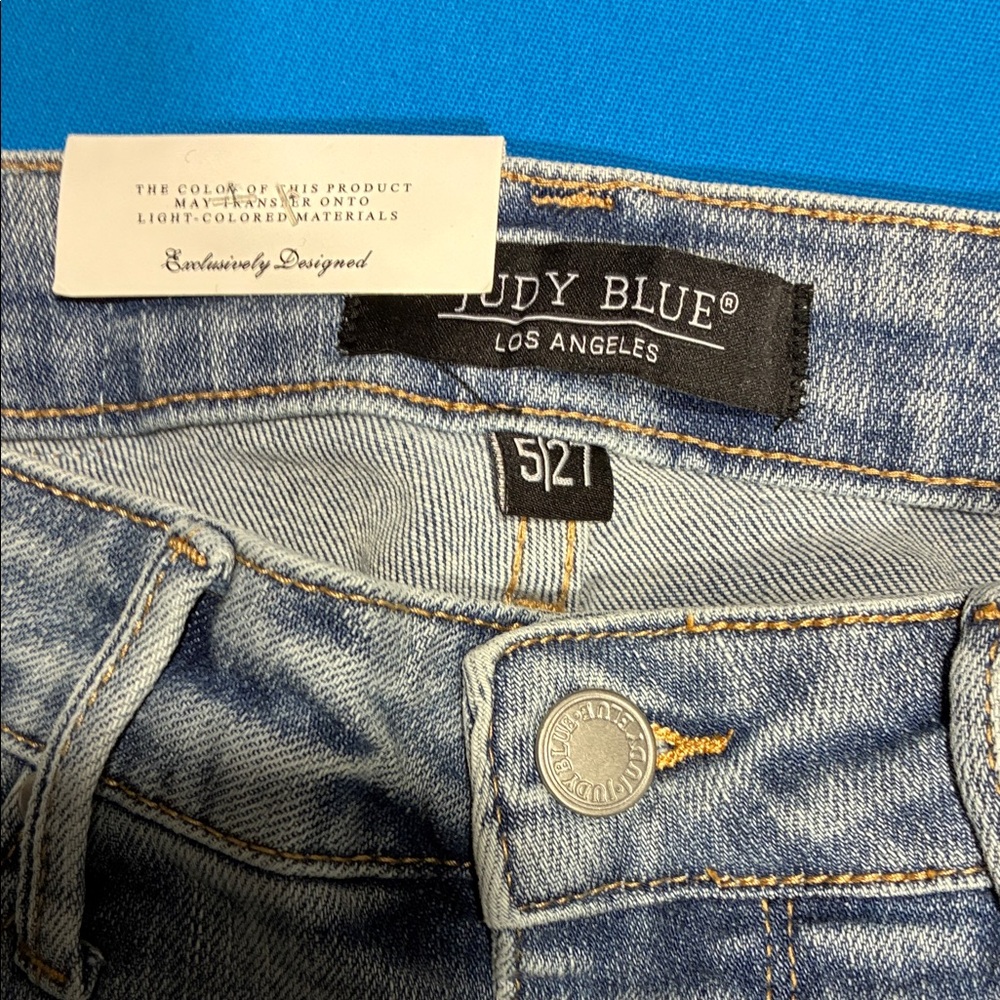 Judy Blue Light Blue Distressed Skinny Jeans *NWT* - Picture 6 of 16